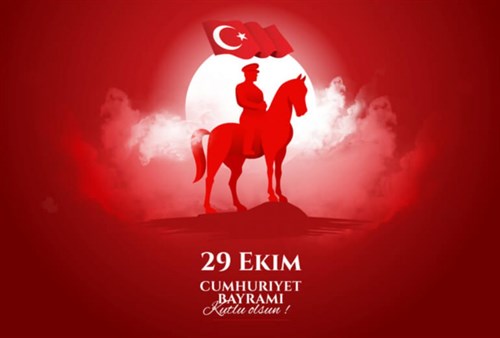 Kaymakamımız Muhammed Burak AKKÖZ'ün 29 Ekim Cumhuriyet Bayramı Kutlama Mesajı